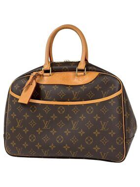 Louis Vuitton Deauville Handbag Bowling Vanity Monogram Brown